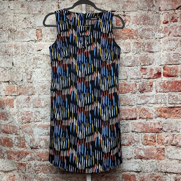 Nine West Womenʻs Colorful Sleeveless Shift Dress with Pockets Small - Picture 2 of 10